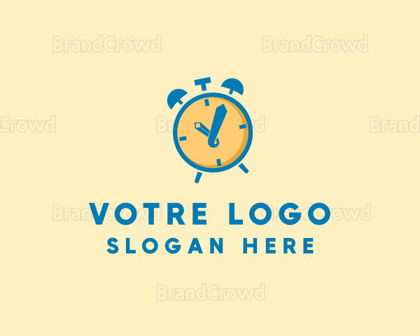 Pencil Alarm Clock Logo