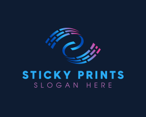 Abstract Digital Printing Media logo design