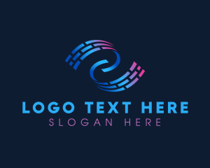Paper - Abstract Digital Printing Media logo design