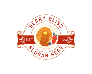 Pancake Breakfast Food logo design