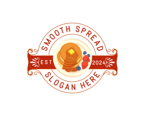 Butter - Pancake Breakfast Food logo design