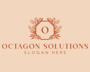 Octagon - Wedding Beauty Floral logo design