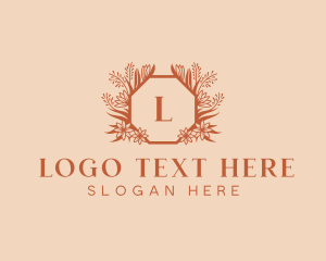 Octagon - Wedding Beauty Floral logo design