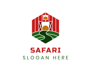 Hexagon Rural Barn Logo