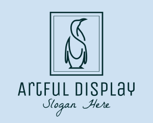 Penguin Picture Frame logo design