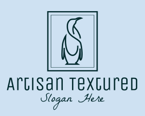 Penguin Picture Frame logo design