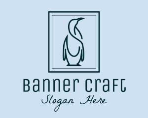 Penguin Picture Frame logo design