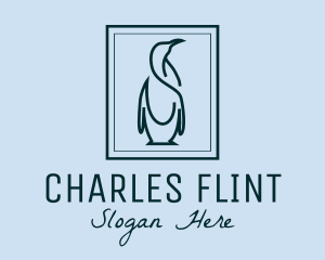 Penguin Picture Frame logo design