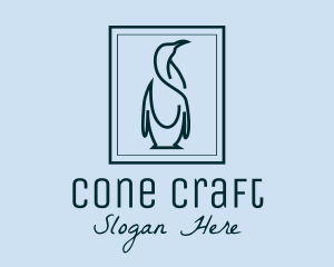 Penguin Picture Frame logo design