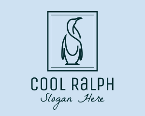 Penguin Picture Frame logo design