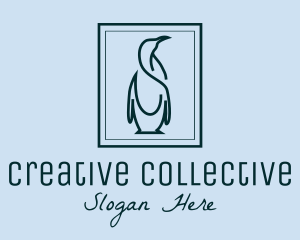 Penguin Picture Frame logo design