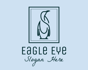 Penguin Picture Frame logo design