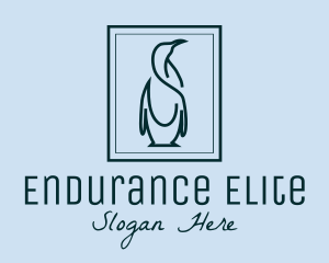 Penguin Picture Frame logo design