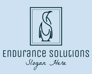 Penguin Picture Frame logo design