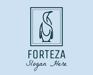 Penguin Picture Frame logo design