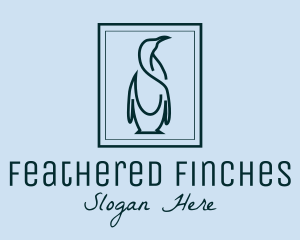 Penguin Picture Frame logo design