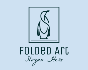 Penguin Picture Frame logo design