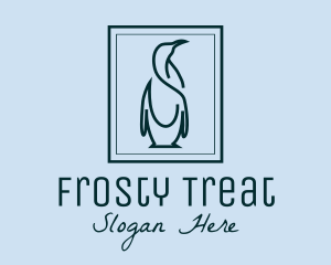 Penguin Picture Frame logo design