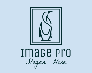 Penguin Picture Frame logo design