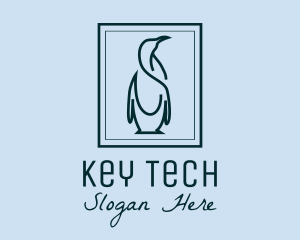 Penguin Picture Frame logo design