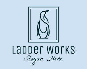 Penguin Picture Frame logo design