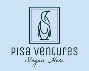 Penguin Picture Frame logo design