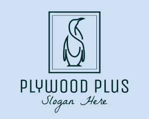 Penguin Picture Frame logo design