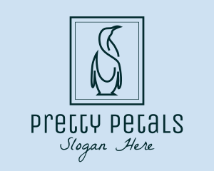 Penguin Picture Frame logo design