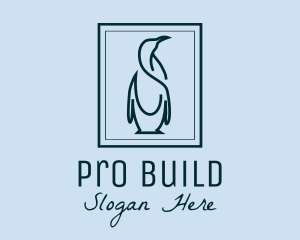 Penguin Picture Frame logo design