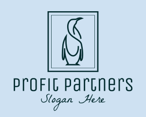 Penguin Picture Frame logo design