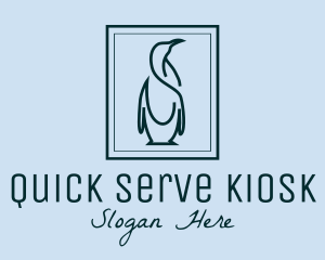 Penguin Picture Frame logo design