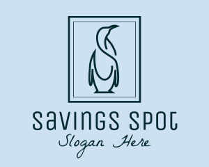 Penguin Picture Frame logo design