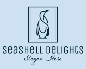 Penguin Picture Frame logo design