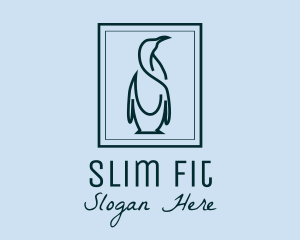 Penguin Picture Frame logo design