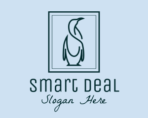 Penguin Picture Frame logo design