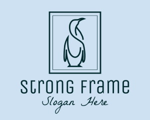 Penguin Picture Frame logo design