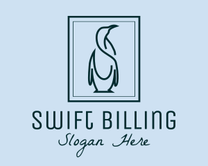 Penguin Picture Frame logo design