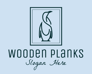 Penguin Picture Frame logo design