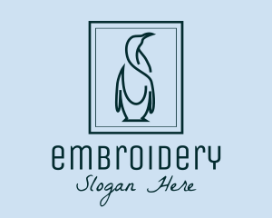 Penguin Picture Frame logo design