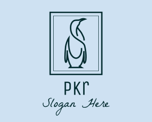 Penguin Picture Frame logo design