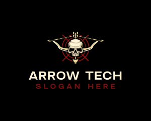 Skull Bow Archery logo design