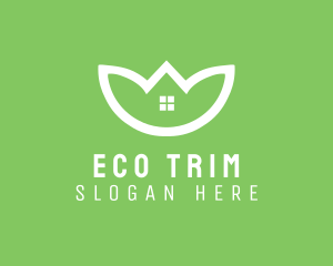 Eco Home Leaf logo design