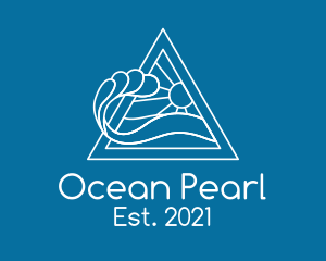 Ocean Wave  Sun logo design