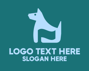 Animal Hospital - Pet Dog Flag logo design
