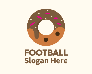 Chocolate Donut Dessert Logo