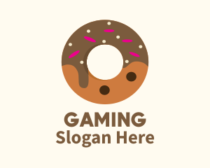 Chocolate Donut Dessert Logo