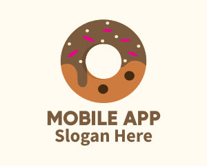 Chocolate Donut Dessert Logo