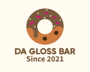 Chocolate Donut Dessert logo design