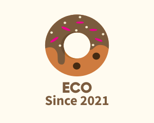 Baked Goods - Chocolate Donut Dessert logo design