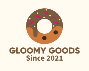 Chocolate Donut Dessert logo design